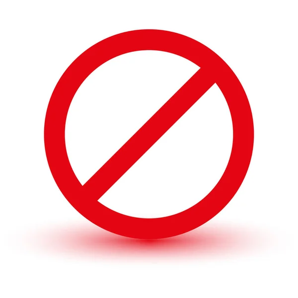 Stop Zakazany Znak Świetny Projekt Wszelkich Celów Ilustracja Wektora Eps — Wektor stockowy