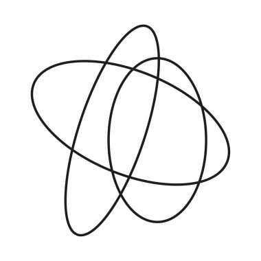 Modern kesişen daire çizgileri. Veri bilgi bilgileri. Vektör çizimi. EPS 10.