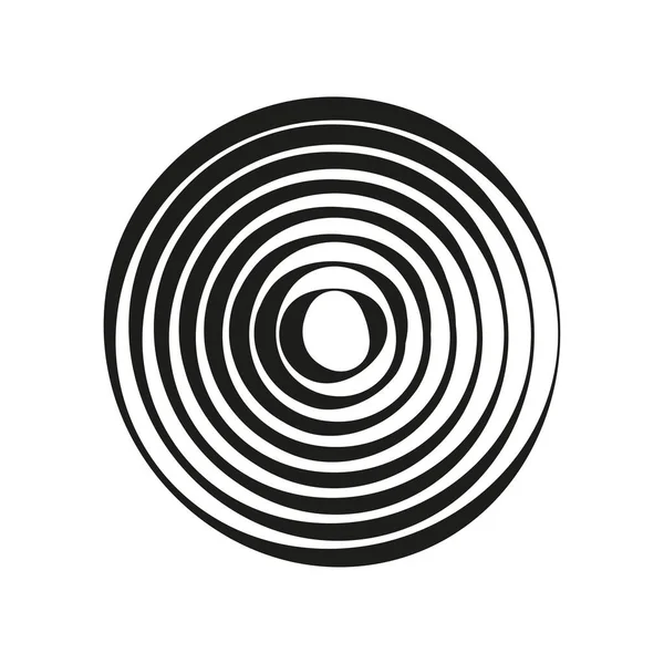 Kreise Zoomen Pinsel Vektorillustration Eps — Stockvektor