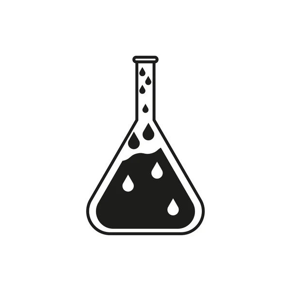 Fles Vloeibare Chemie Icoon Vector Illustratie Eps — Stockvector