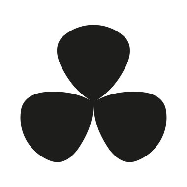 Köşe efektli siyah şekiller. Geometrik yuvarlak şekil. Vektör çizimi. EPS 10.