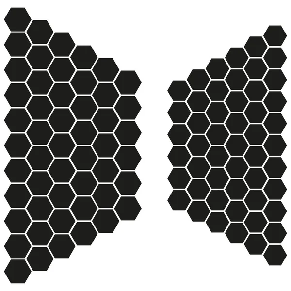 Honeycomb Icon Pattern Cartoon Style Vector Illustration Eps — Stock Vector