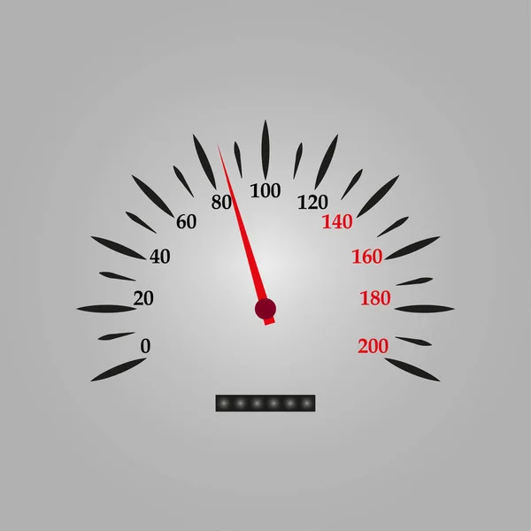Icon Speedometer Gray Background Vector Illustration Eps — Stock Vector