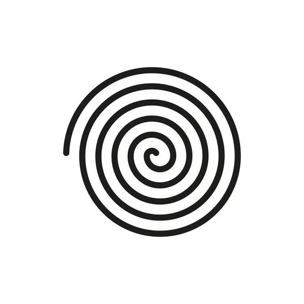 Spirale Symbol Linie Kunststil Fraktale Kunst Gestaltungselement Vektorillustration Eps — Stockvektor