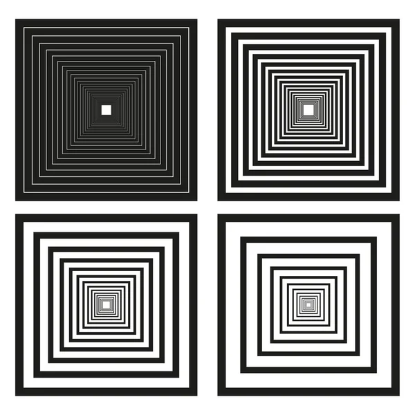 Quadrate Eins Viele Abstraktem Stil Weltraum Hintergrund Psychedelisches Plakat Vektorillustration — Stockvektor