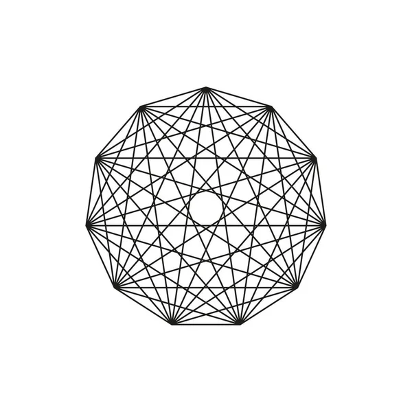 Сцепление Взаимосвязанная Многоугольная Форма Элеменет Векторная Иллюстрация Eps — стоковый вектор