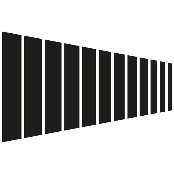 Fekete Fekete Függőleges Csíkok Absztrakt Geometriai Csíkos Minta Vektor Illusztráció — Stock Vector
