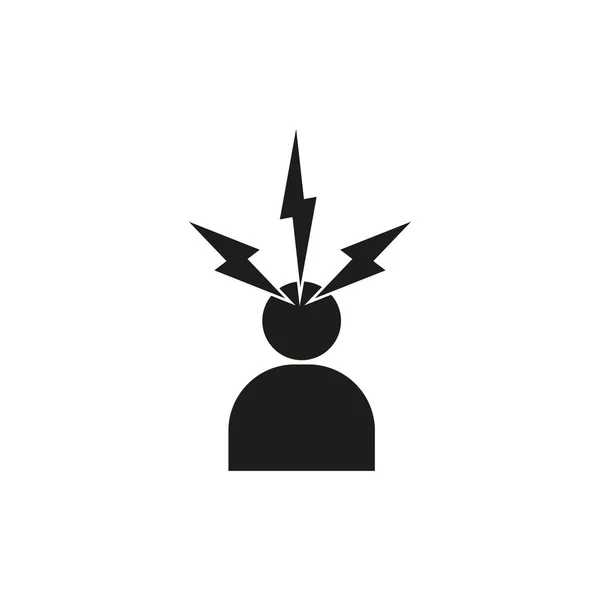 Сердита Людина Божевільна Вектор Піктограм Напруги Вашого Веб Дизайну Логотипу — стоковий вектор