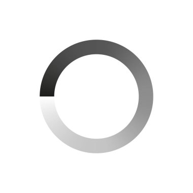 Gri daire simgesi, her amaç için harika bir tasarım. Vektör çizimi. EPS 10.