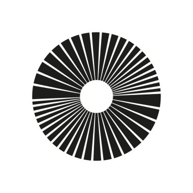 Güneş patlaması elementi radyal şeritler ya da güneş patlaması arka planları. Vektör çizimi. EPS 10.