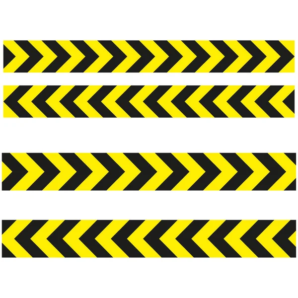 Lint Banner Met Gele Tape Barrière Teken Verboden Vector Illustratie — Stockvector