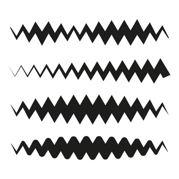 波線を振って 渦巻くジグザグ 十字の縞模様の渦巻く ビリー ベクトルイラスト Eps — ストックベクタ