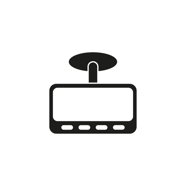 Enregistreur Lecteur Vecteur Icône Dvr Car Dash Cam Sign Graphic — Image vectorielle