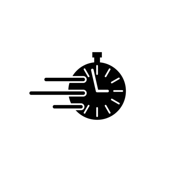 Icono Movimiento Del Reloj Reloj Tiempo Concepto Entrega Rápida Concepto — Archivo Imágenes Vectoriales