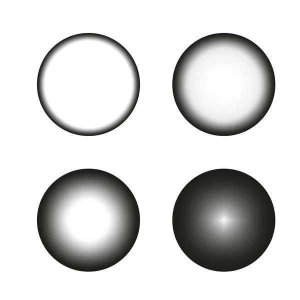 Gray Balls Gradient Modern Art Graphic Design Element Vector Illustration — Stock Vector