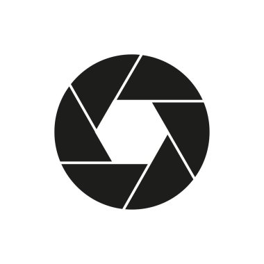 Web sitesi tasarımı, logosu, uygulaması, UI için kamera objektif simgesi, dekor simgesi vektör illüstrasyonu. Vektör çizimi. EPS 10.