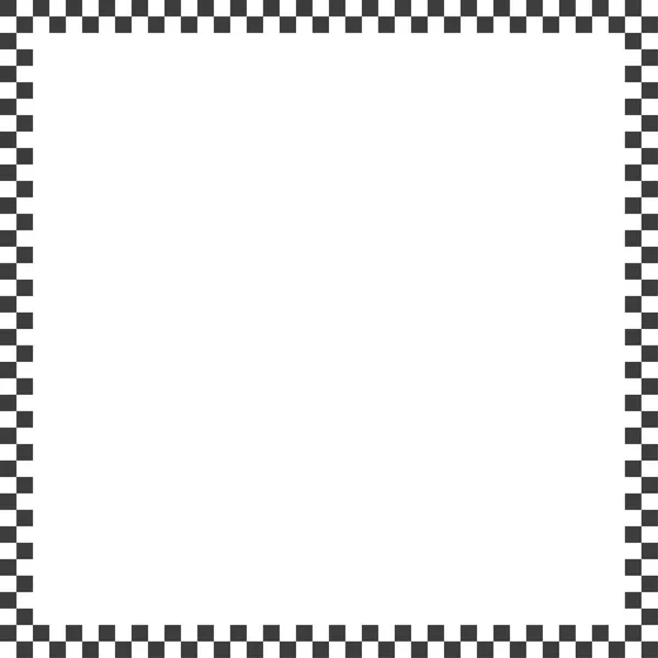 Black Checkers Frame Photo Frame Vector Illustration Eps — Stock Vector