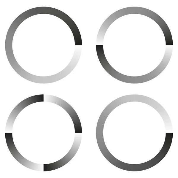 Πρόοδος Βήματα Δείκτης Φάσεων Προφορτωτής Σχήμα Ρυθμιστή Κύκλος Κυκλική Εικόνα — Διανυσματικό Αρχείο