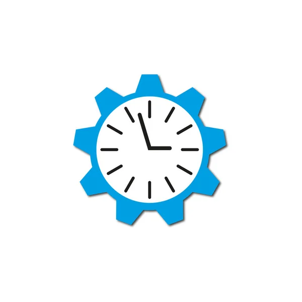 Годинник Передач Синій Технологічний Фон Управління Фінансами Векторні Ілюстрації Епс — стоковий вектор