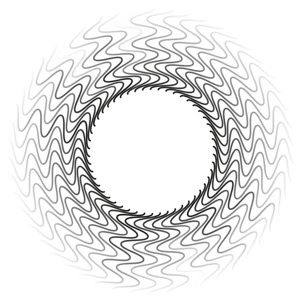 Espiral Remolino Elemento Giratorio Hidromasaje Cíclico Diseño Contorsión Torbellino Ilustración — Vector de stock