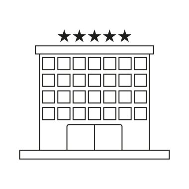 Modern otel ikonu, her amaç için harika bir tasarım. Vektör çizimi. EPS 10.