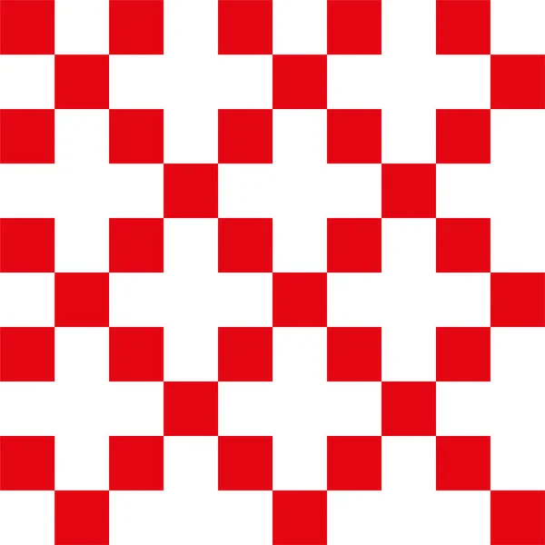 繰り返し 赤のパターン 背景に白いクロステーブル ベクトルイラスト Eps — ストックベクタ