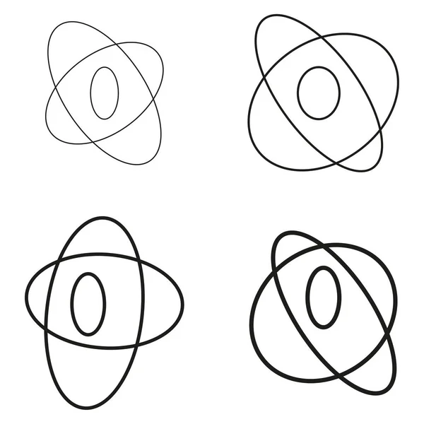 抽象的随机圆几何圆环元 矢量图解 Eps — 图库矢量图片