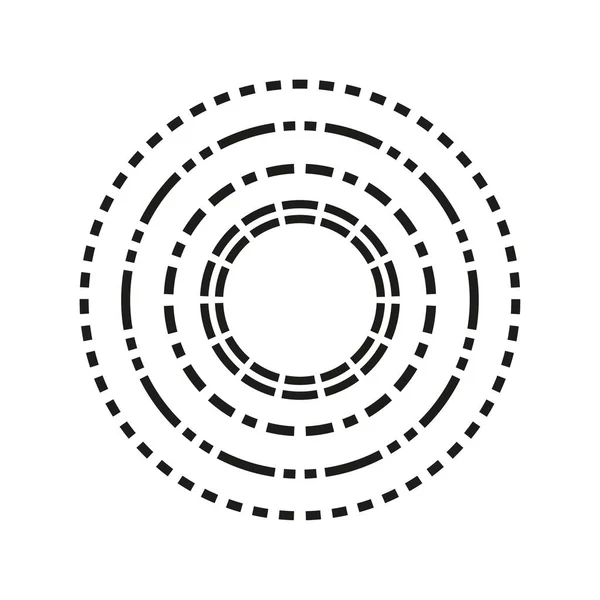 Круглий Круглий Лелека Тире Прозорий Фон Векторні Ілюстрації Епс — стоковий вектор