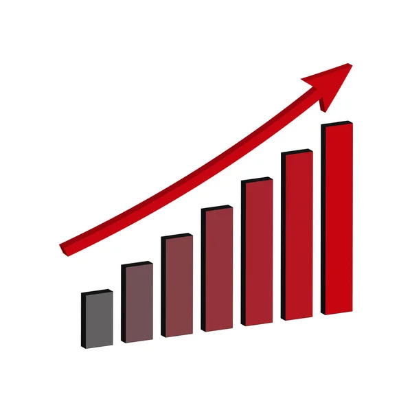 График Стрелок Успех Бизнеса Финансовый График Диаграммы Роста Акций Векторная — стоковый вектор