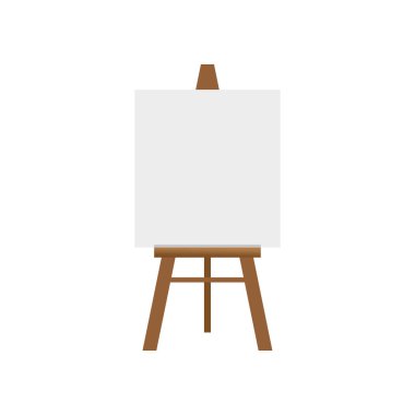 Dikey kağıt çarşaflı Easels. Vektör çizimi. EPS 10.