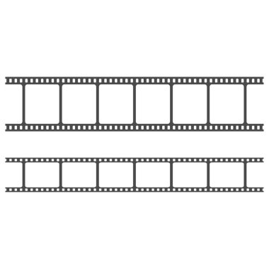 Film şeritleri. Eski bir film şeridi. Video kaydı. Vektör çizimi. Hisse senedi. EPS 10.