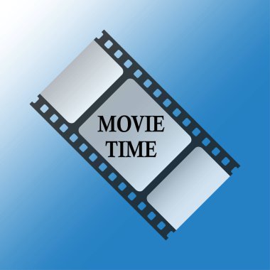 Sinema festivali afiş zamanı. Eski film. Vektör çizimi. EPS 10.