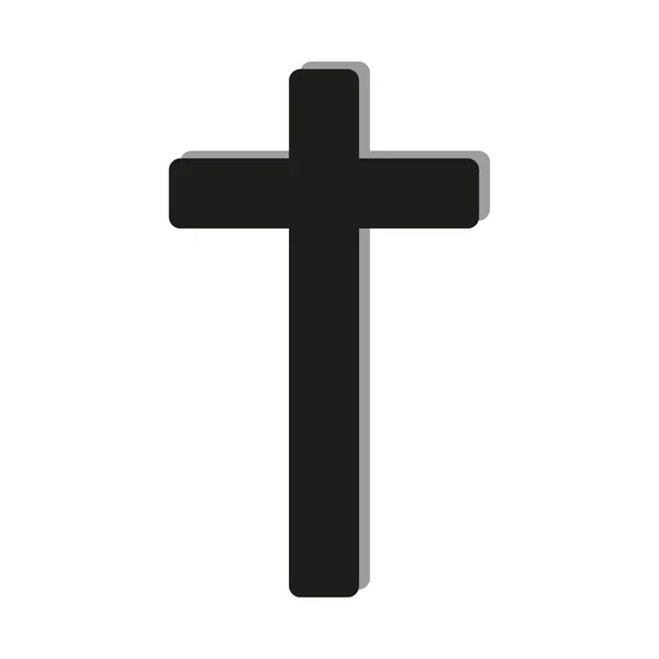 Croix Chrétienne Illustration Vectorielle Image Stock Spe — Image vectorielle