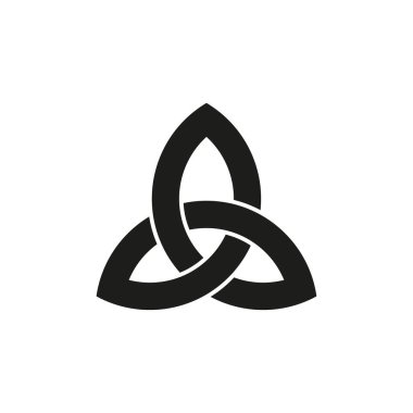 Kelt Üçlemesi düğümü. Vektör çizimi. Stok resmi. EPS 10.