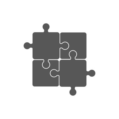 Bulmaca simgesi. Vektör çizimi. Stok resmi. EPS 10.