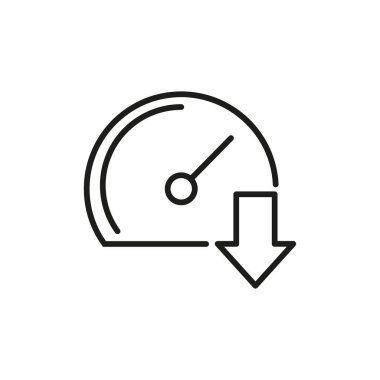 Hız çizgisi simgesi indir. Vektör çizimi. Stok görüntüsü. EPS 10.