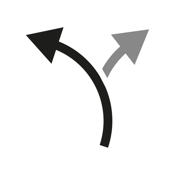 Two Way Arrow Symbol Arrow Icon Vector Illustration Stock Image — Stock Vector