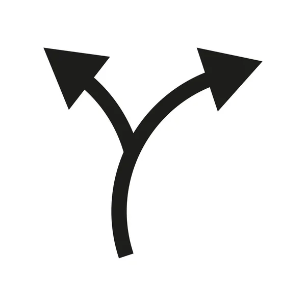 Kétirányú Nyíl Szimbólum Nyíl Ikon Vektor Illusztráció Készletkép Eps — Stock Vector