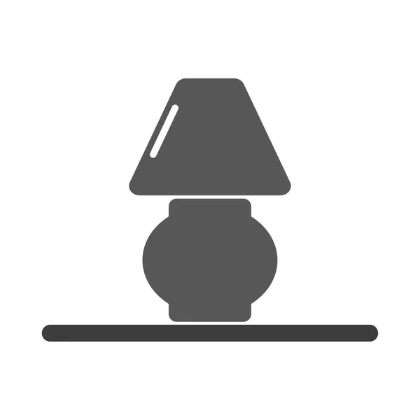Lampensymbol Tischleuchte Für Hause Vektor Illustration Aktienbild Eps — Stockvektor