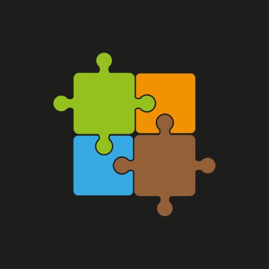 Otizm Farkındalık Günü. Farklı olmak iyidir. Moda harfleri. Çok renkli yapboz. Sağlık sigortası konsepti. Vektör çizimi. Stok görüntüsü. EPS 10.