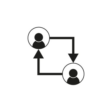 İş İnsanları Kariyeri Yolu Büyüme tabelası. Vektör çizimi. Stok görüntüsü. EPS 10.