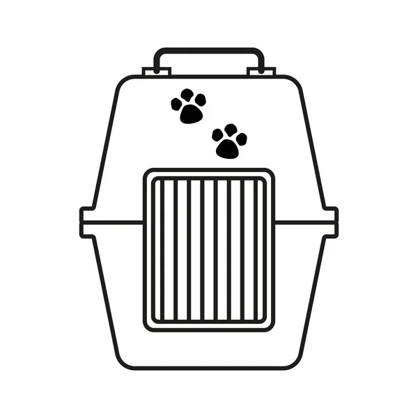 Pet Cage Icon Basket Pets Vector Illustration Stock Image Eps — Stock Vector
