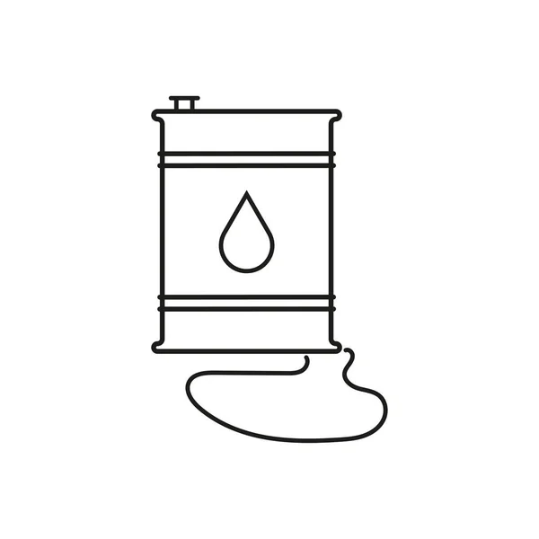 油のアイコンをこぼす ガソリンのタンク ベクトルイラスト ストック画像 Eps — ストックベクタ