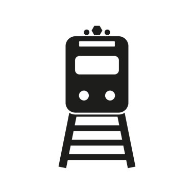 Metro ikonu. Vektör çizimi. EPS 10. Stok resmi.