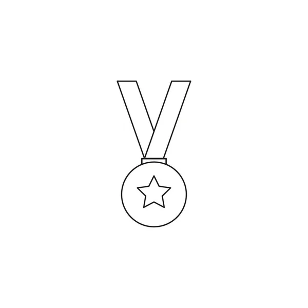 Medaille Icoon Prijs Voor Kampioen Winnaar Vector Illustratie Afbeelding Voorraad — Stockvector