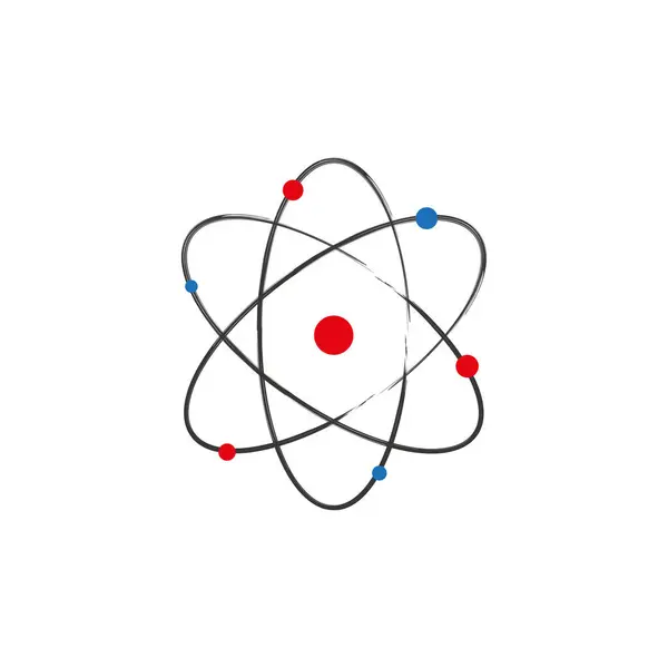 Atom Orbitális Elektronok Atomenergia Vektor Illusztráció Készletkép Eps — Stock Vector