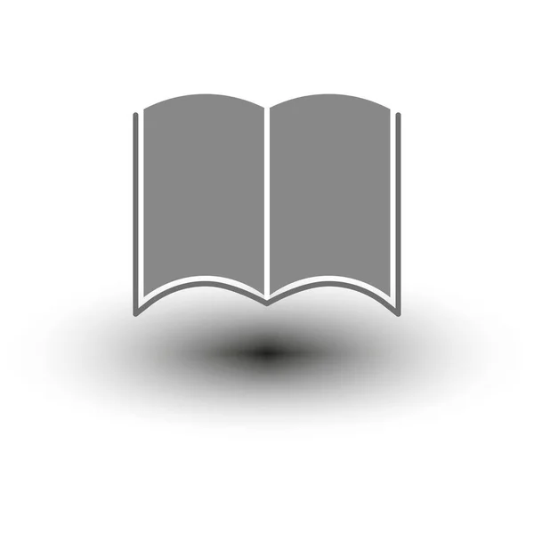Nyitott Könyv Ikon Vektor Illusztráció Készletkép Eps — Stock Vector