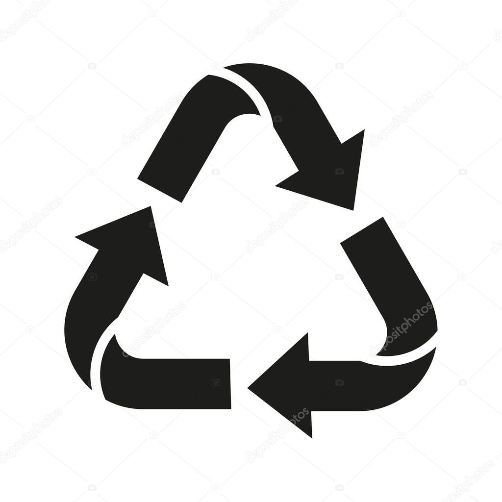 Recycling icon. Vector illustration. stock image. EPS 10.