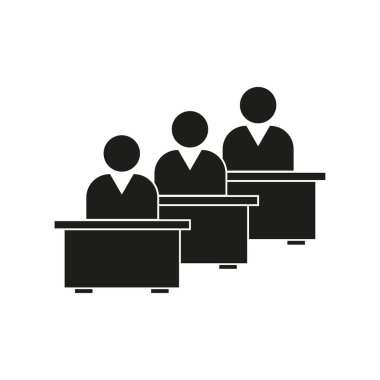 Sunum simgesi. Vektör çizimi. EPS 10. Stok resmi.