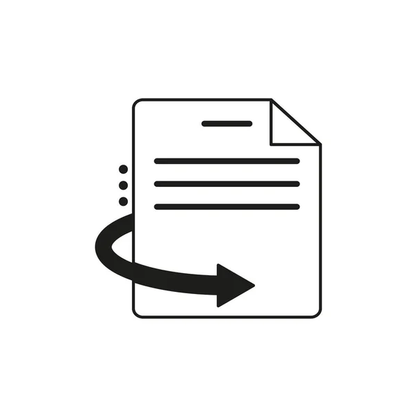 Icône Récupération Documents Restaurer Récupérer Signe Sauvegarde Informations Partir Fichier — Image vectorielle